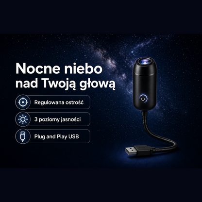 StarNight™ – Projektor Galaktyki LED | Nocne Niebo na Twoim Suficie